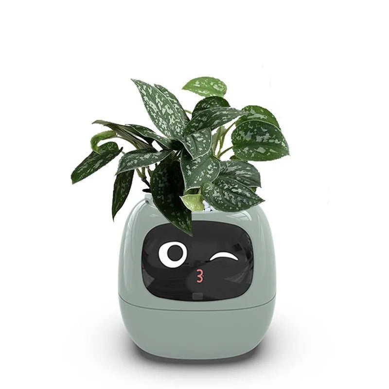7 Sensors Smart Planter - Smart Flower Pot, and Ai Chips Make Raising Plants Easy and Fun for Living Room