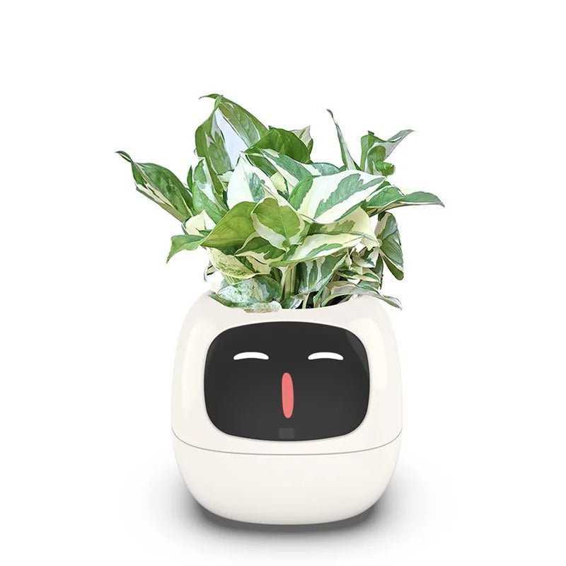 7 Sensors Smart Planter - Smart Flower Pot, and Ai Chips Make Raising Plants Easy and Fun for Living Room