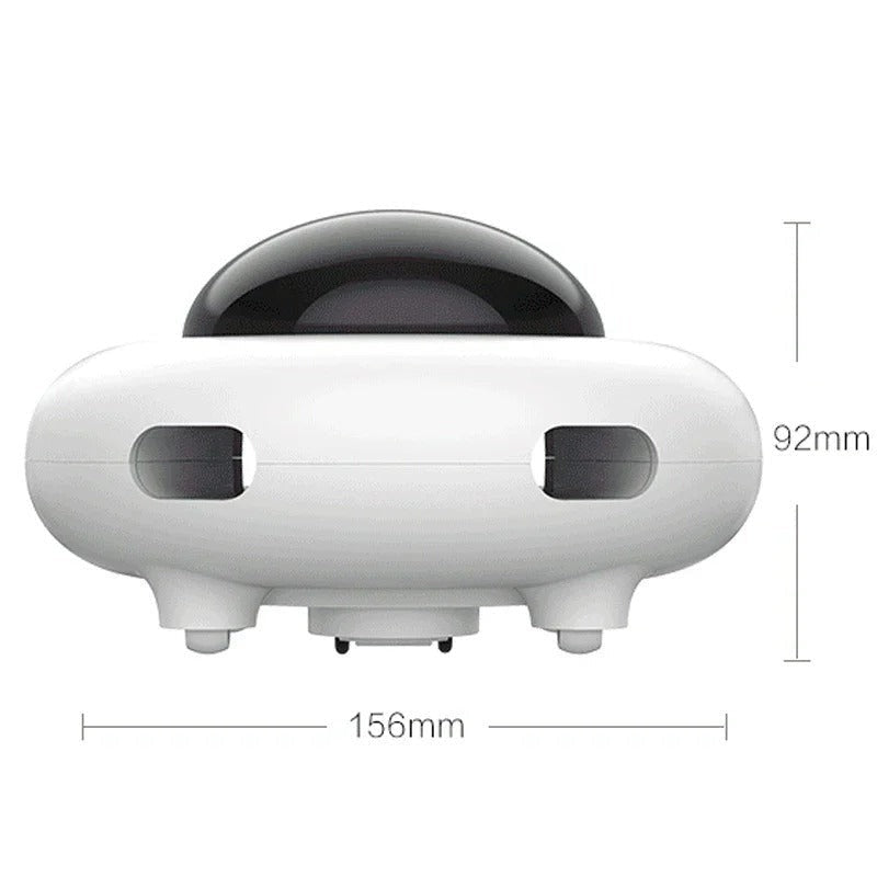 Smart UFO Interactive Cat Toys - Indoor Rotating Feather Automatic Cat Toy with Smart Auto Shut-Off, Random Movement, and USB Charging