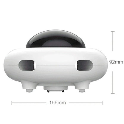 Smart UFO Interactive Cat Toys - Indoor Rotating Feather Automatic Cat Toy with Smart Auto Shut-Off, Random Movement, and USB Charging