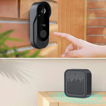 Smart WiFi Video Doorbell with HD Intercom – HD Clarity, Night Vision & Waterproof Security for 24/7 Smart Home Protection