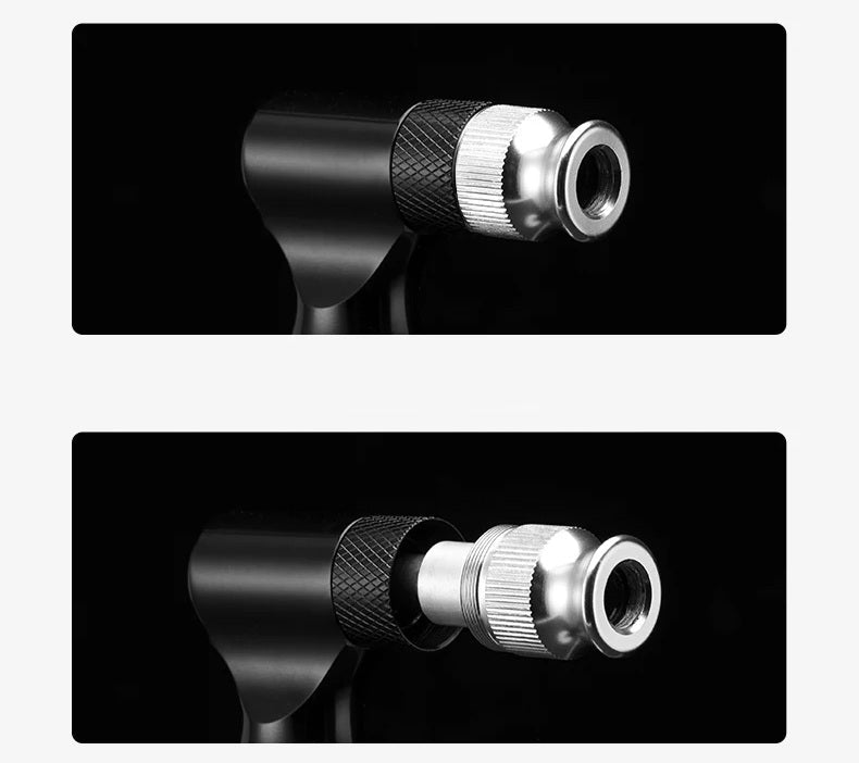 Portable Bike Pump – 130 PSI Durable Aluminum Alloy Hand Air Pump for MTB, Road Cycling, Schrader & Presta Valve Ready