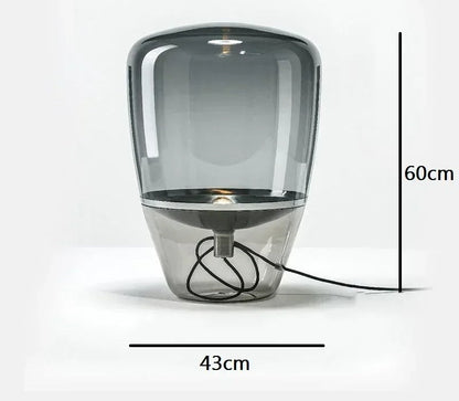 Nordic Glass Lampshade Table Lamp – Modern Creative Desk Lighting for Bedroom, Office, or Living Room, Stylish Bedside Lamp with Soft Glow for Home Decor
