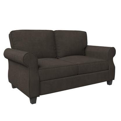 Sofa with Solid Wood Frame, Comfy Sofa Couch with Extra Deep Seats, Modern 2-Seater Sofa for Living Room, Apartment, Lounge