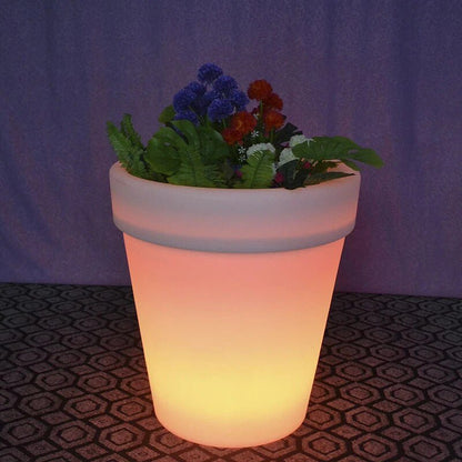 Solar Power Lighting Flowerpot - LED Solar Flower Pot Garden Decoration