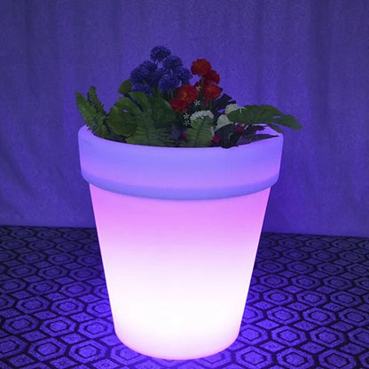 Solar Power Lighting Flowerpot - LED Solar Flower Pot Garden Decoration