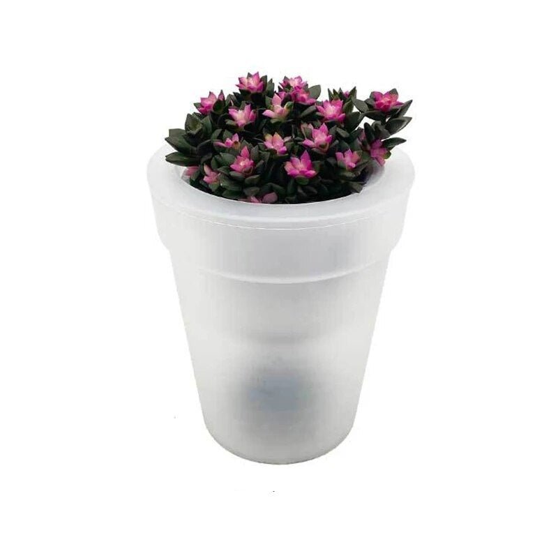 Solar Power Lighting Flowerpot - LED Solar Flower Pot Garden Decoration