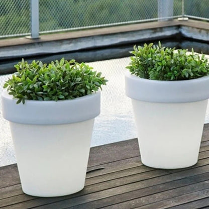 Solar Power Lighting Flowerpot - LED Solar Flower Pot Garden Decoration