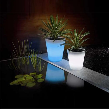Solar Power Lighting Flowerpot - LED Solar Flower Pot Garden Decoration