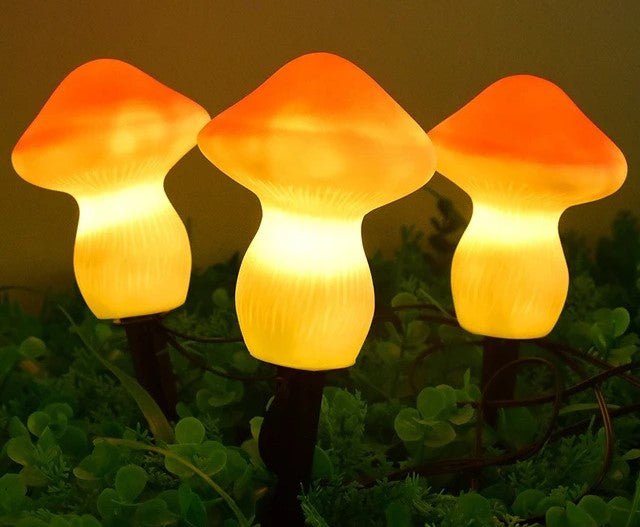 Solar-Powered Garden Mushroom Fairy Lights – IP65 Waterproof LED Garland for Enchanting Garden, Patio & Pathway Décor