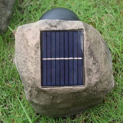 Solar Powered Light Simulation Stone Lamp - Waterproof Solar Powered Rock Light, Landscaping Spotlights