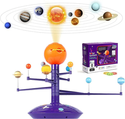 Solar System Planetary Model 8 Planets - 3D Astronomical Apparatus To Teach Children Science Stem Toys