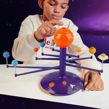 Solar System Planetary Model 8 Planets - 3D Astronomical Apparatus To Teach Children Science Stem Toys