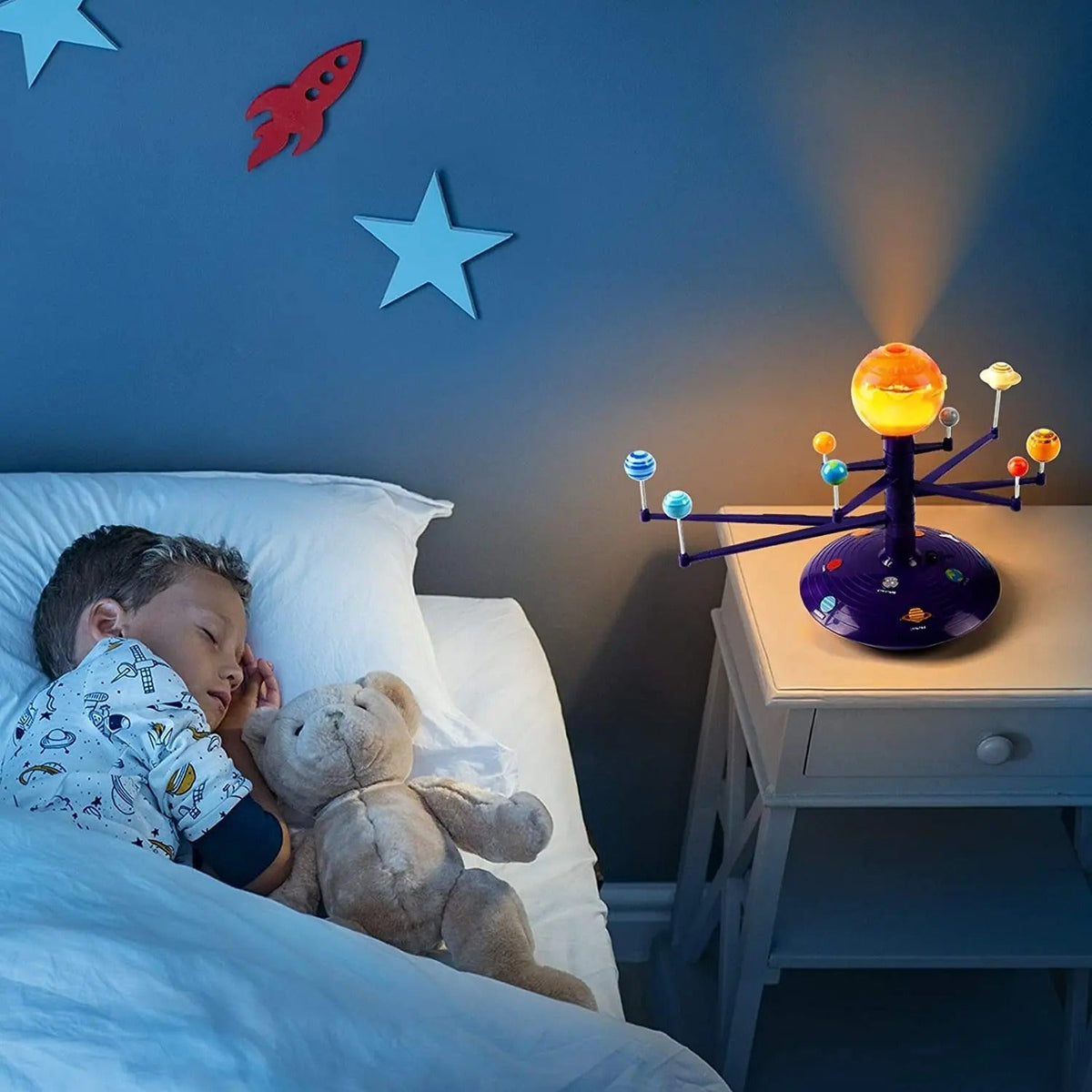 Solar System Planetary Model 8 Planets - 3D Astronomical Apparatus To Teach Children Science Stem Toys
