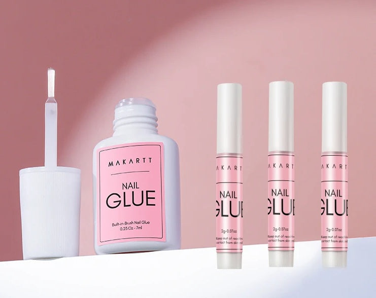 Nail Glue & Remover Set – Gentle UV Nail Glue for Press-On Nails, Non-Acetone Removal for Damage-Free Nail Art Experience