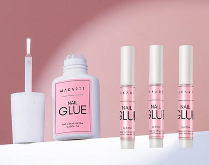 Nail Glue & Remover Set – Gentle UV Nail Glue for Press-On Nails, Non-Acetone Removal for Damage-Free Nail Art Experience