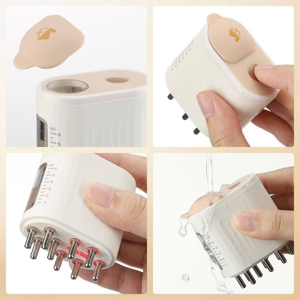 Soothe Sculpt Hair Care Aid - 2 In 1 Electric Scalp Massager And Applicator Hair Oil Scalp  Brush For Hair Treatment Growth