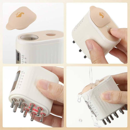 Soothe Sculpt Hair Care Aid - 2 In 1 Electric Scalp Massager And Applicator Hair Oil Scalp  Brush For Hair Treatment Growth