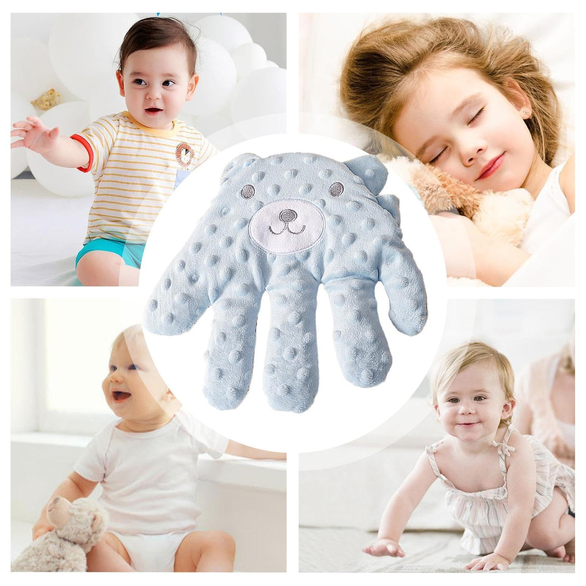 Soothing Baby Hand Pillow – Gentle Electric Patting Toy for Comfort & Startle Prevention. The Perfect Sleeping Aid & Heartwarming Gift for a Restful, Happy Baby