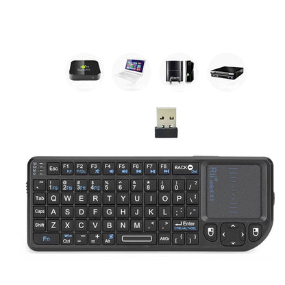 Mini Wireless Keyboard with Touchpad – 2.4GHz Remote Control for Android TV, PC & Laptops