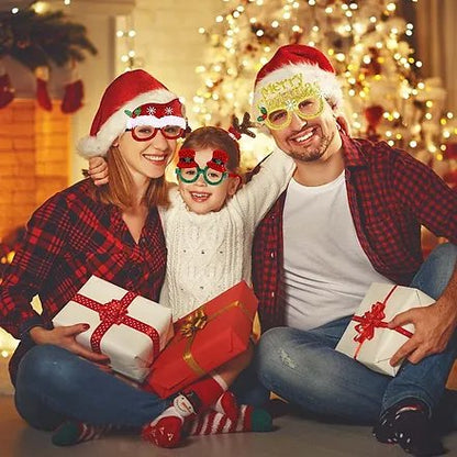 Sparkly Christmas Party Glasses - Accessories Costume Eyeglasses for Christmas Parties