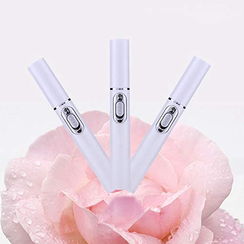 Blue LED Beauty Pen - Slim Handheld Wand with Warming Metal Tip