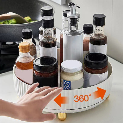 Spin Kitchen Rack -  360° Spinning Spice Rack Organizer