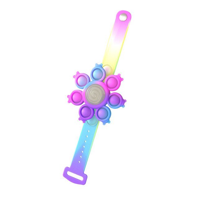 Spinning Pop Bubble Bracelet - Anti Stress Pops Wristband Light Bracelet for Kids