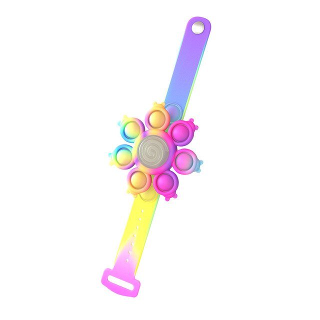 Spinning Pop Bubble Bracelet - Anti Stress Pops Wristband Light Bracelet for Kids