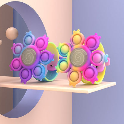 Spinning Pop Bubble Bracelet - Anti Stress Pops Wristband Light Bracelet for Kids
