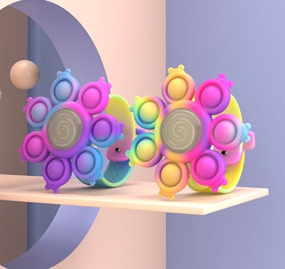 Spinning Pop Bubble Bracelet - Anti Stress Pops Wristband Light Bracelet for Kids