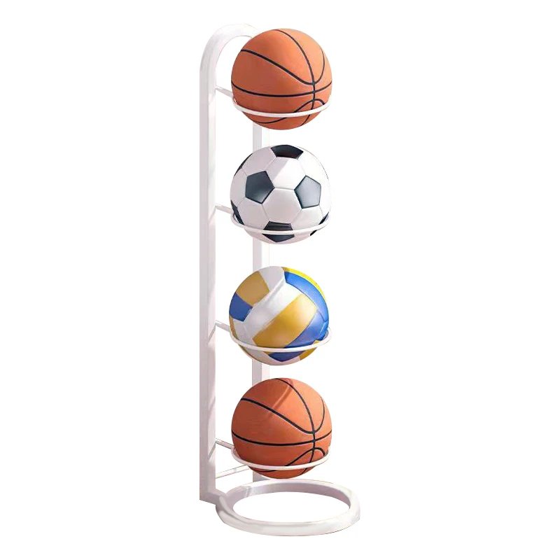 Sports Ball Storage Rack - Removable Garage Ball Organizer, Vertical Sports Display Stand for Volleyball, Football, Basketball and Soccer Ball