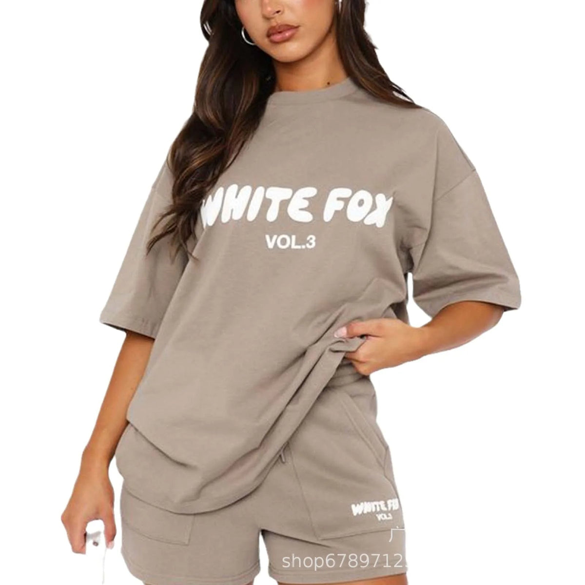 Sporty Casual Loose Printed T-Shirt and Shorts – Spring Perfect Chic Two-Piece Set for Women