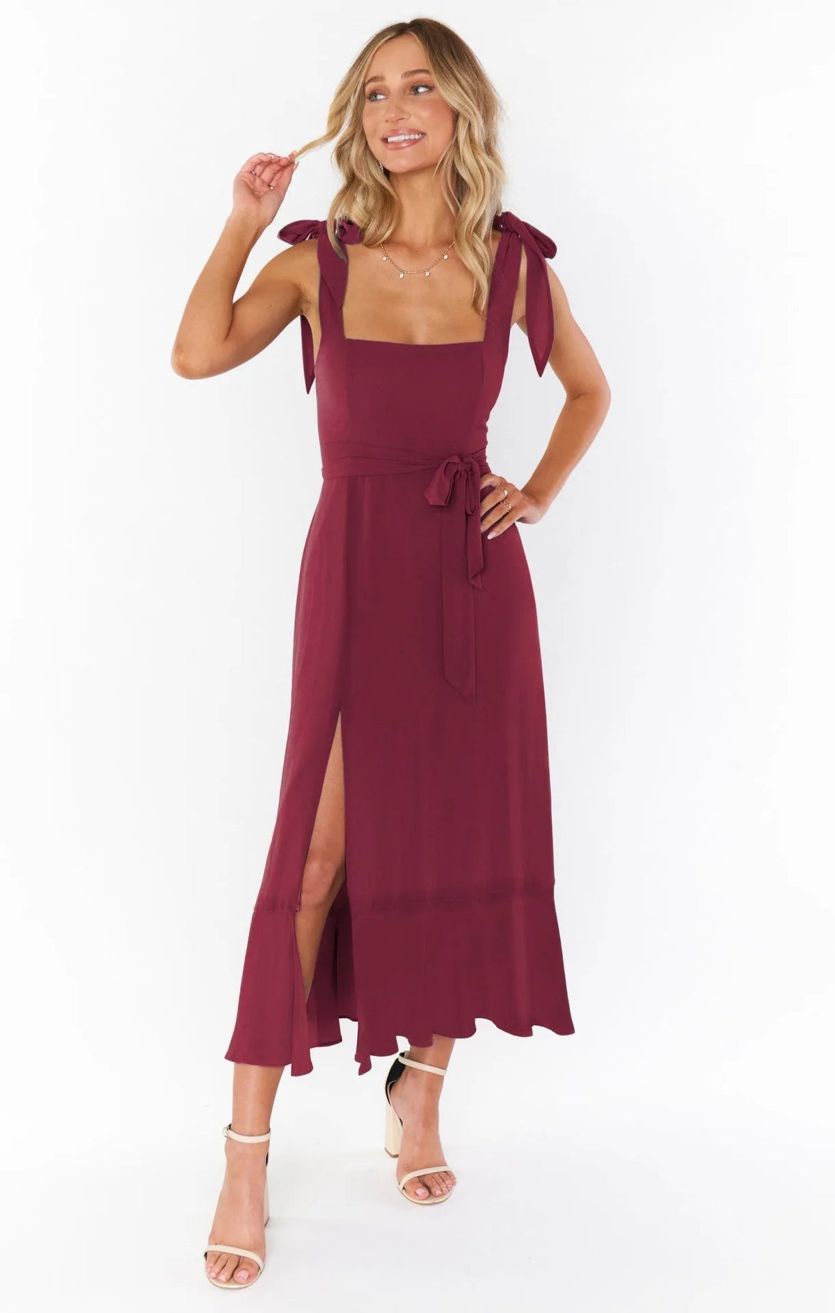 Spring/Summer Chiffon A-Line Strap Dress – Elegant Solid Color Ankle-Length Evening Bodycon Dress with Square Neck