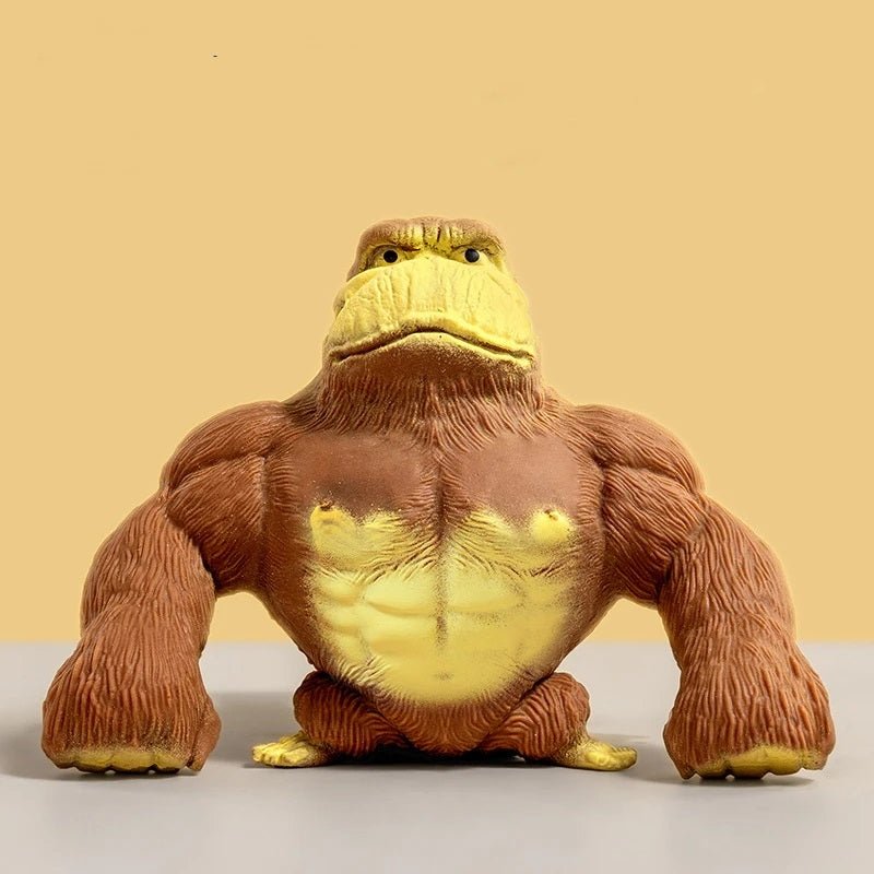 Squeeze Gorilla Fidget Toy – Hilarious Gorilla Stress Relief Toy for Kids, Elastic and Fun Squeeze Antistress Play