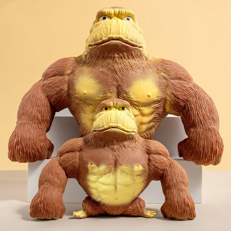 Squeeze Gorilla Fidget Toy – Hilarious Gorilla Stress Relief Toy for Kids, Elastic and Fun Squeeze Antistress Play