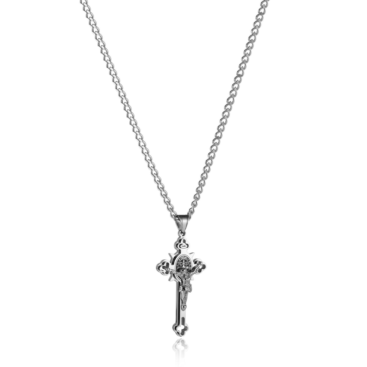 St. Benedict Crucifix Cross Pendant Necklace