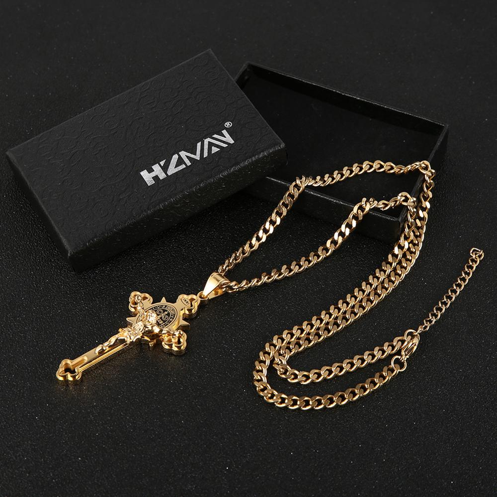 St. Benedict Crucifix Cross Pendant Necklace