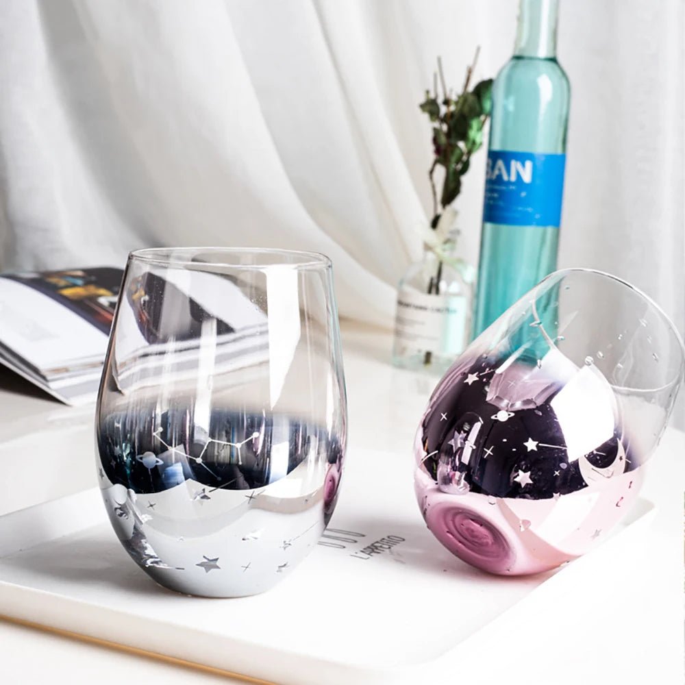 Starry Sky Wishing Glass – Lead-Free, Colorful Cocktail & Beverage Cup for Wine, Whiskey, and Personalized Gift Magic