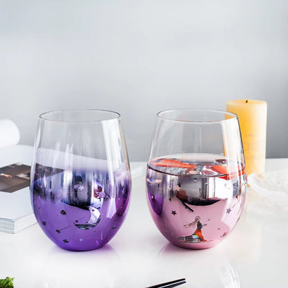 Starry Sky Wishing Glass – Lead-Free, Colorful Cocktail & Beverage Cup for Wine, Whiskey, and Personalized Gift Magic
