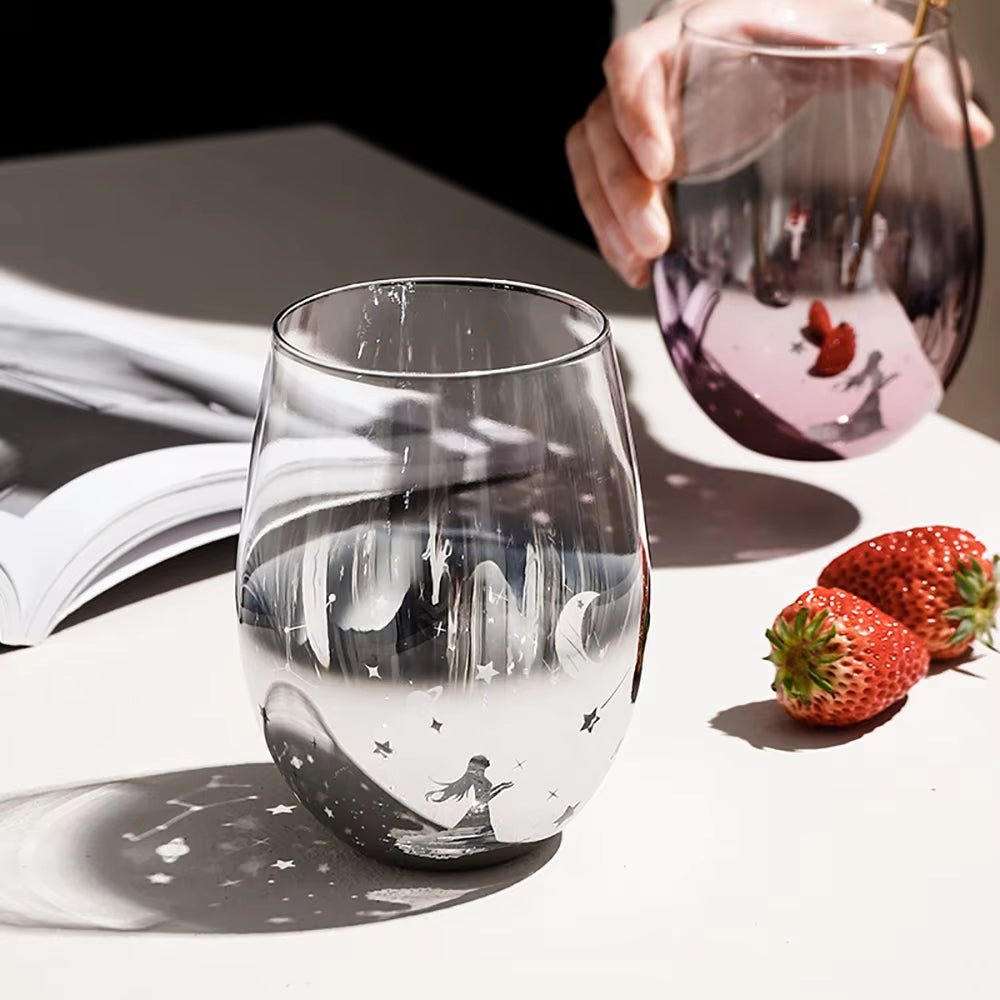 Starry Sky Wishing Glass – Lead-Free, Colorful Cocktail & Beverage Cup for Wine, Whiskey, and Personalized Gift Magic
