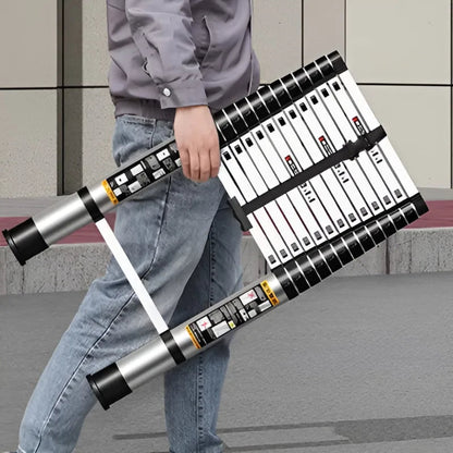 Heavy-Duty Telescopic Folding Ladder – Professional Aluminum Alloy Loft Ladder for Safe, Multifunctional Household Use and Easy Lifting