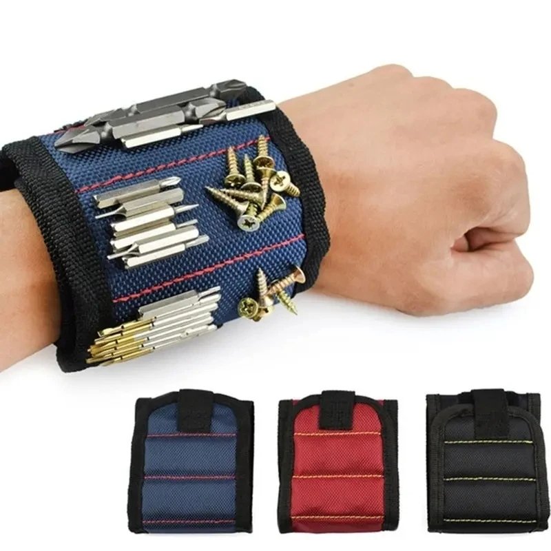 Strong Magnetic Wristband - Portable Tool For Screw, Nail, Nut, Bolt, and Drill Bit