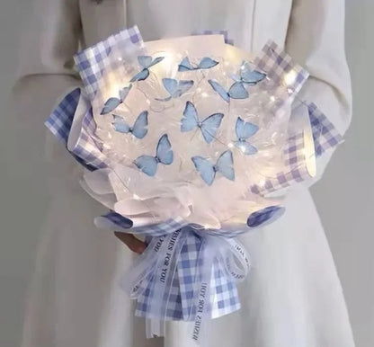 DIY Handmade Butterfly Bouquet – Romantic Artificial Flower Gift Bag for Proposals, Birthdays, Weddings, or Thoughtful Surprise Moments