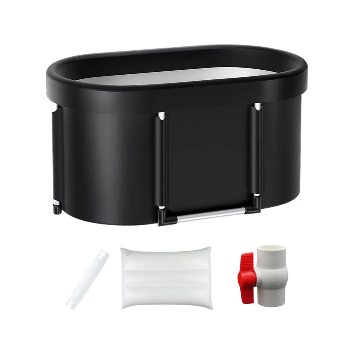 Portable Ice Bath Tub – Heavy Duty Foldable Cold Plunge or Hot Bath Barrel for Home, Camping, and Recovery Therapy