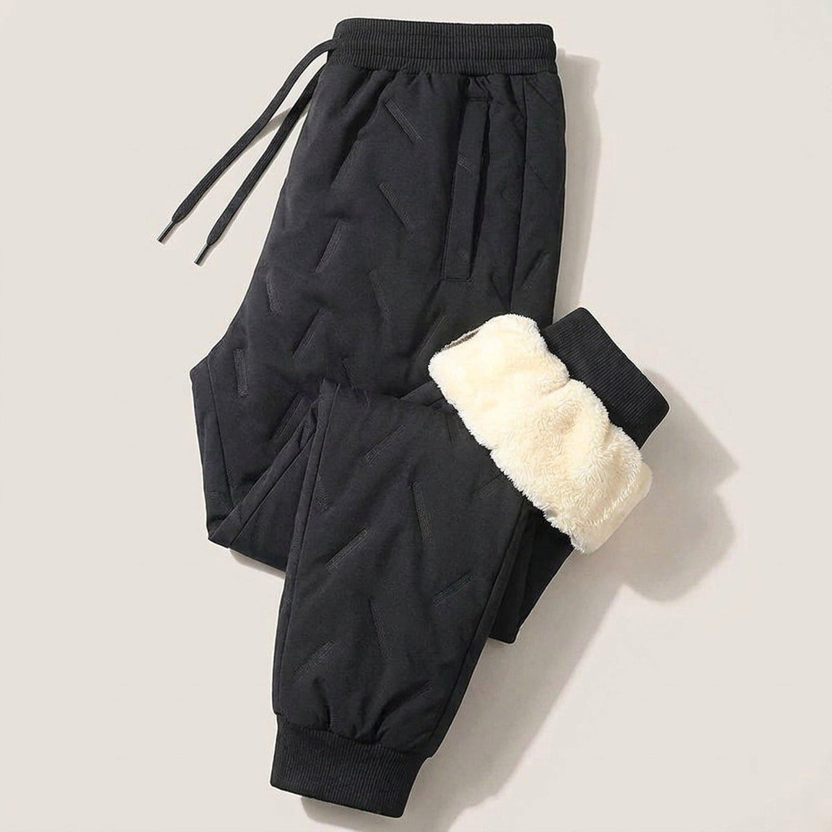 Winter Pants for Men – Fleece Lined or Quilted Puffer Thermal Joggers