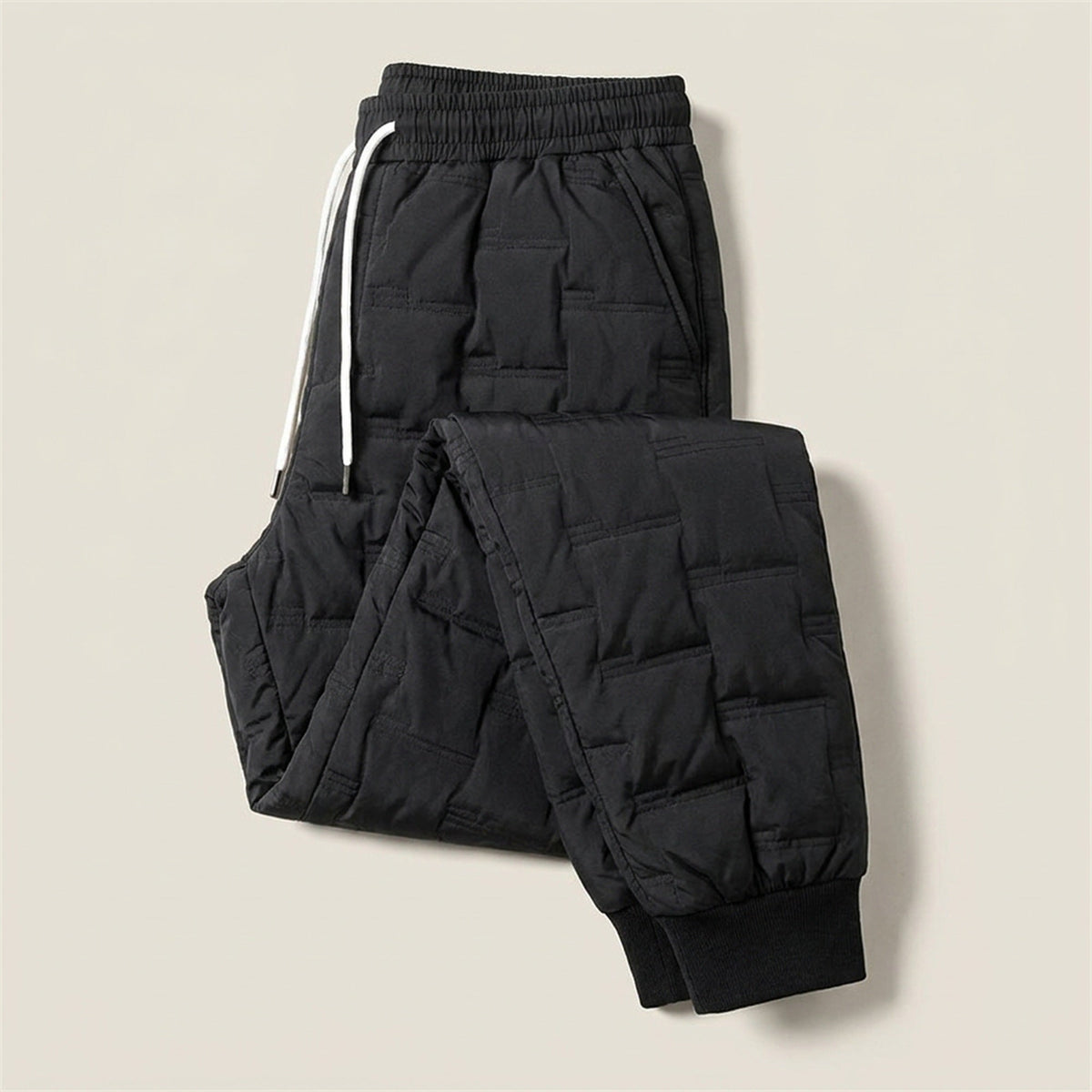 Winter Pants for Men – Fleece Lined or Quilted Puffer Thermal Joggers