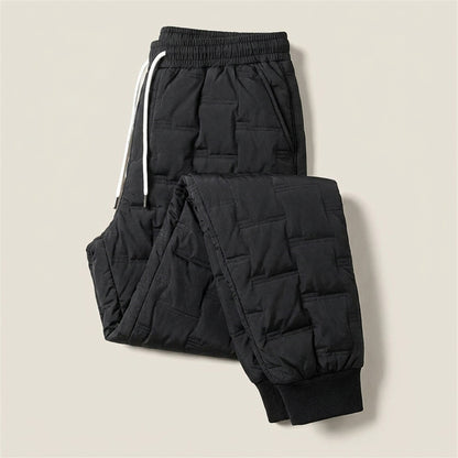 Winter Pants for Men – Fleece Lined or Quilted Puffer Thermal Joggers