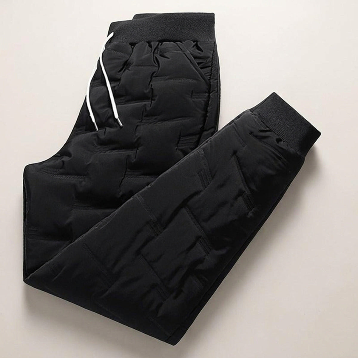 Winter Pants for Men – Fleece Lined or Quilted Puffer Thermal Joggers