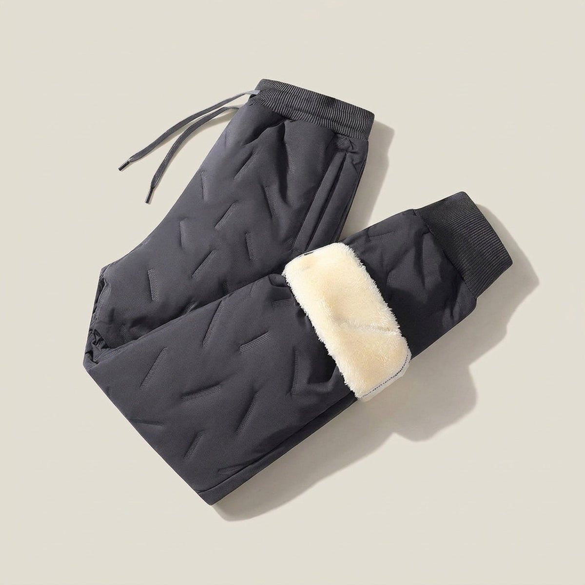 Winter Pants for Men – Fleece Lined or Quilted Puffer Thermal Joggers